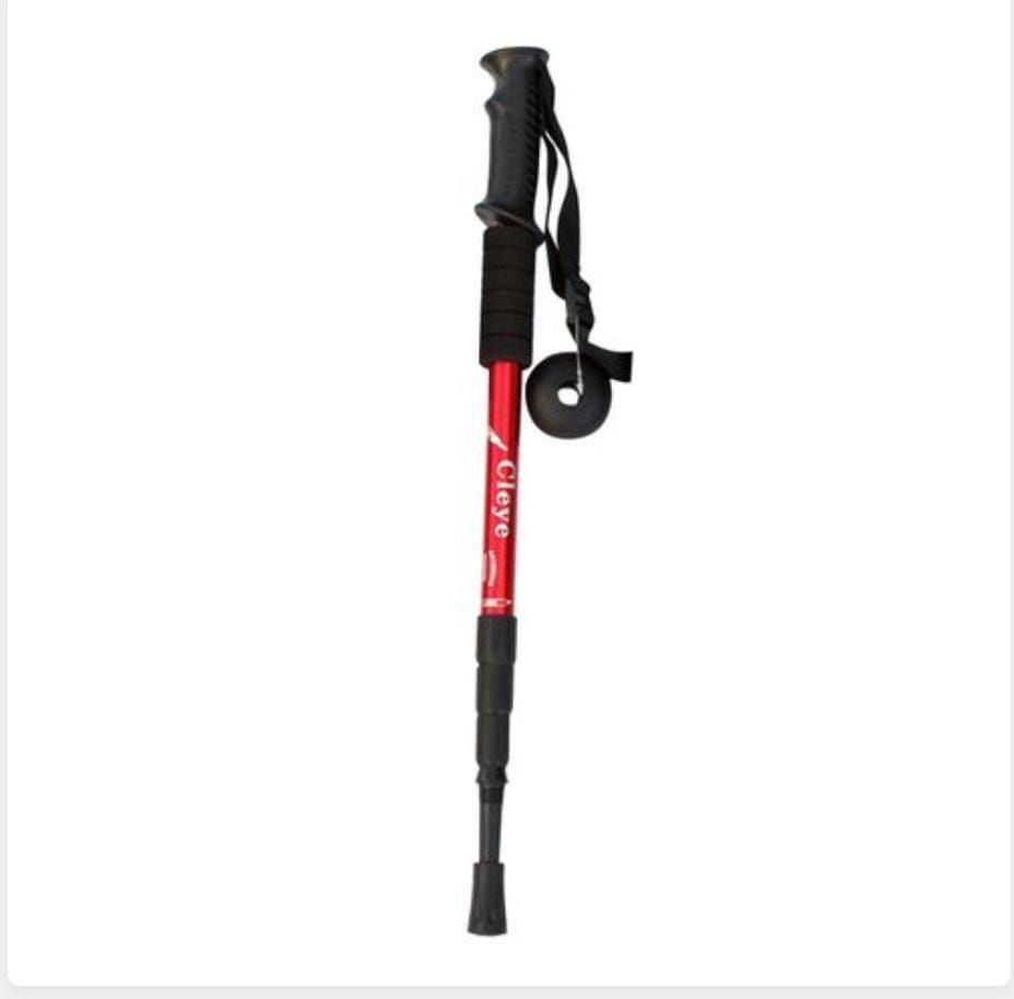 Anti-Shock Adjustable Hiking Pole Trekking Pole Walking Stick Support.Retractable length with 3 section Aluminium alloy material Comfortable grip Multiple usage