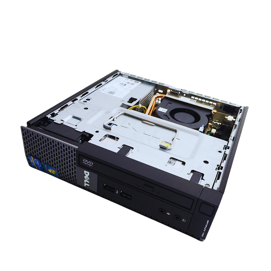 Complete Desktop, HP 23" Frameless Monitor + Dell Optiplex Mini CPU | Intel i5 | 500GB HDD | 2.70 GHz Refurbished Desktop Computer + Wifi Adapter