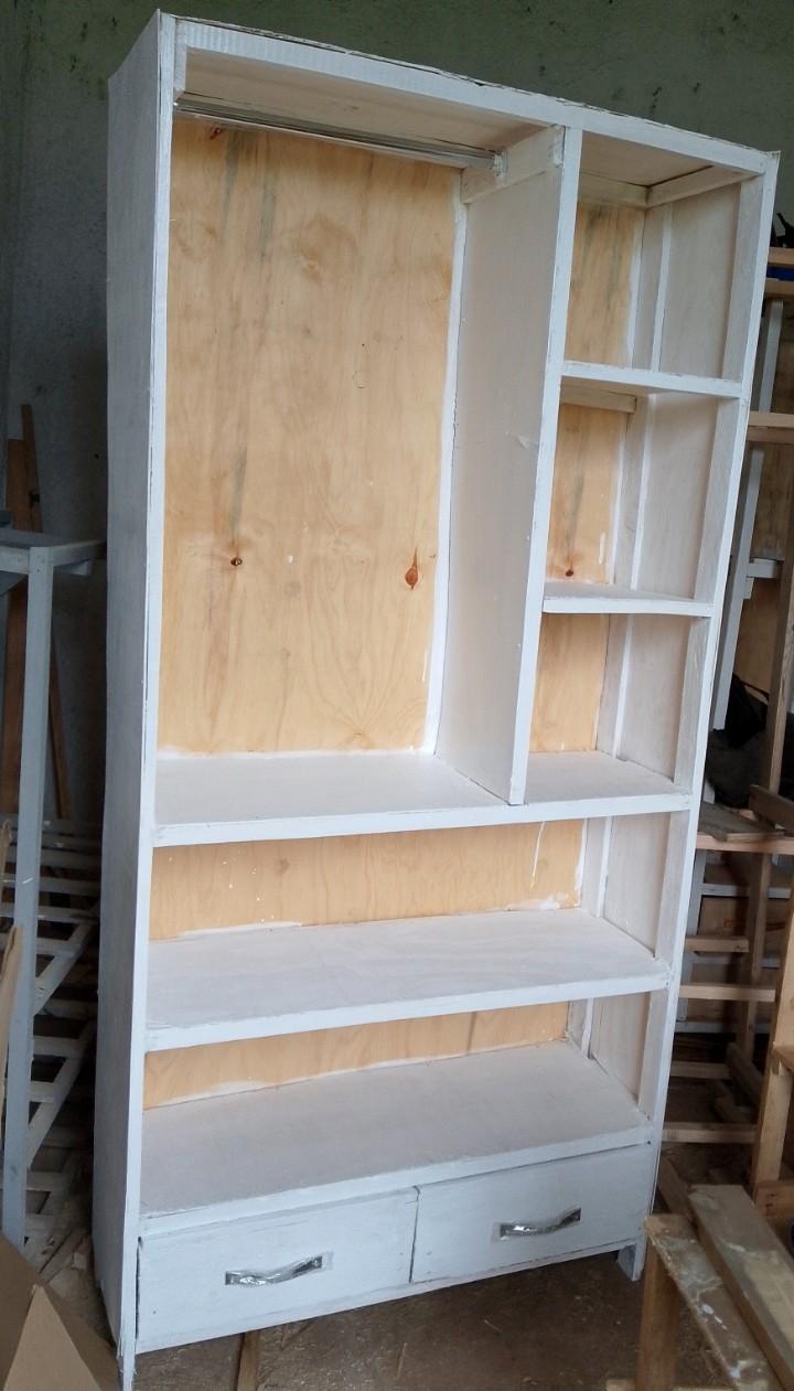 Strong wooden wardrobe