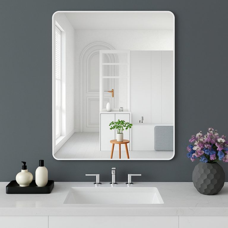 Rectangular Foldable Peel and Stick Mirror (40x60cm)
