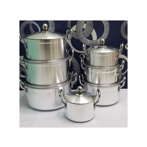 14 Pieces Stainless Alluminium Cookware Pot Sufuria Set