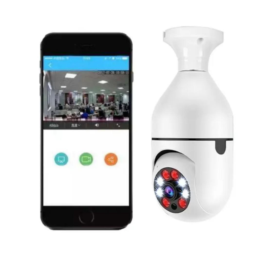 Rotating PTZ Wireless Wi-Fi Nanny CCTV Bulb Security Camera
