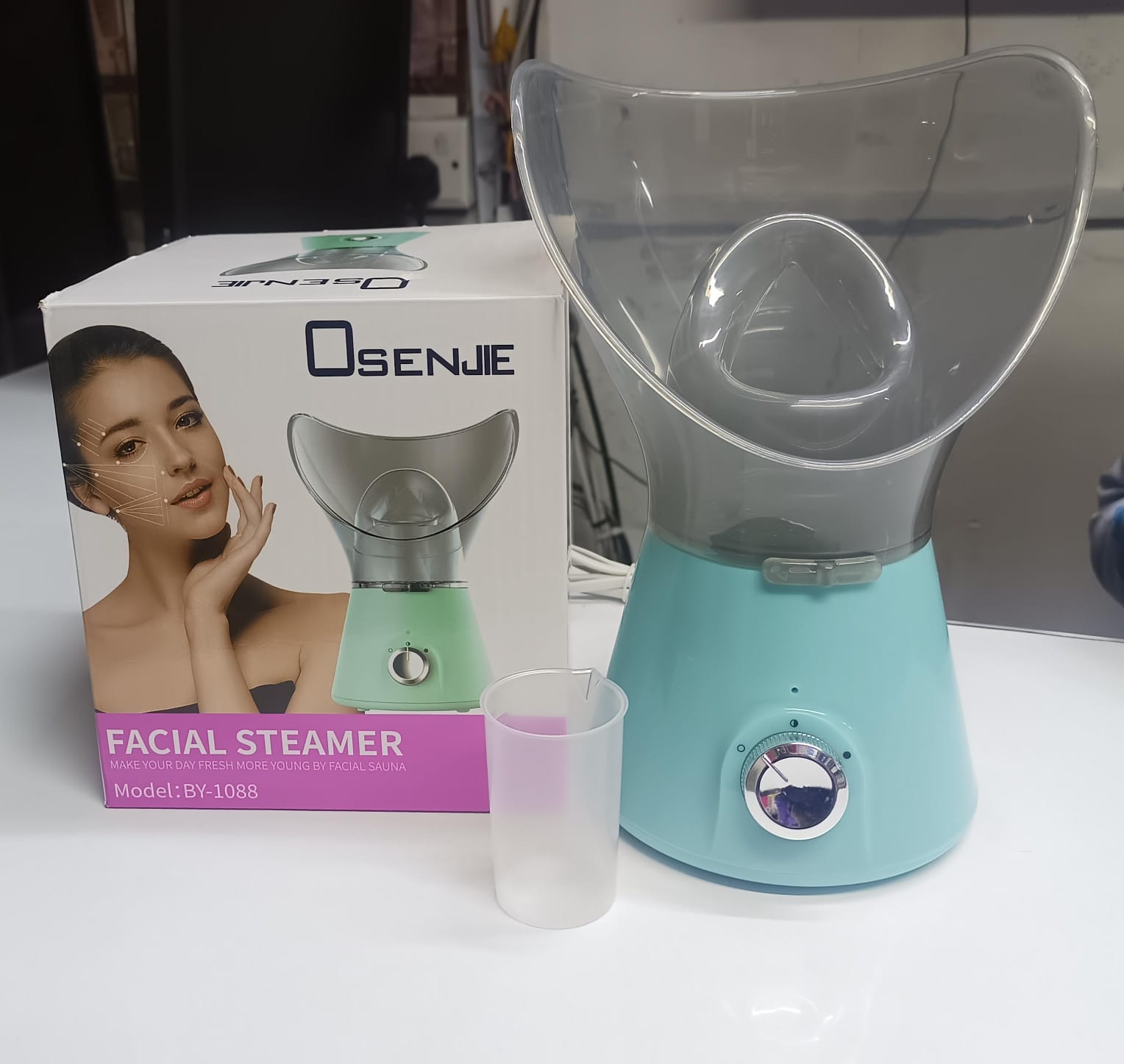 FACIAL STEAMER And Treatment Vapor Inhalation, Facial Steamer Nano Ionic Upgraded Face Steamer Warm Mist Steamer For Face Deep-Cleaning Moisturizing Home Sauna, Multicolor