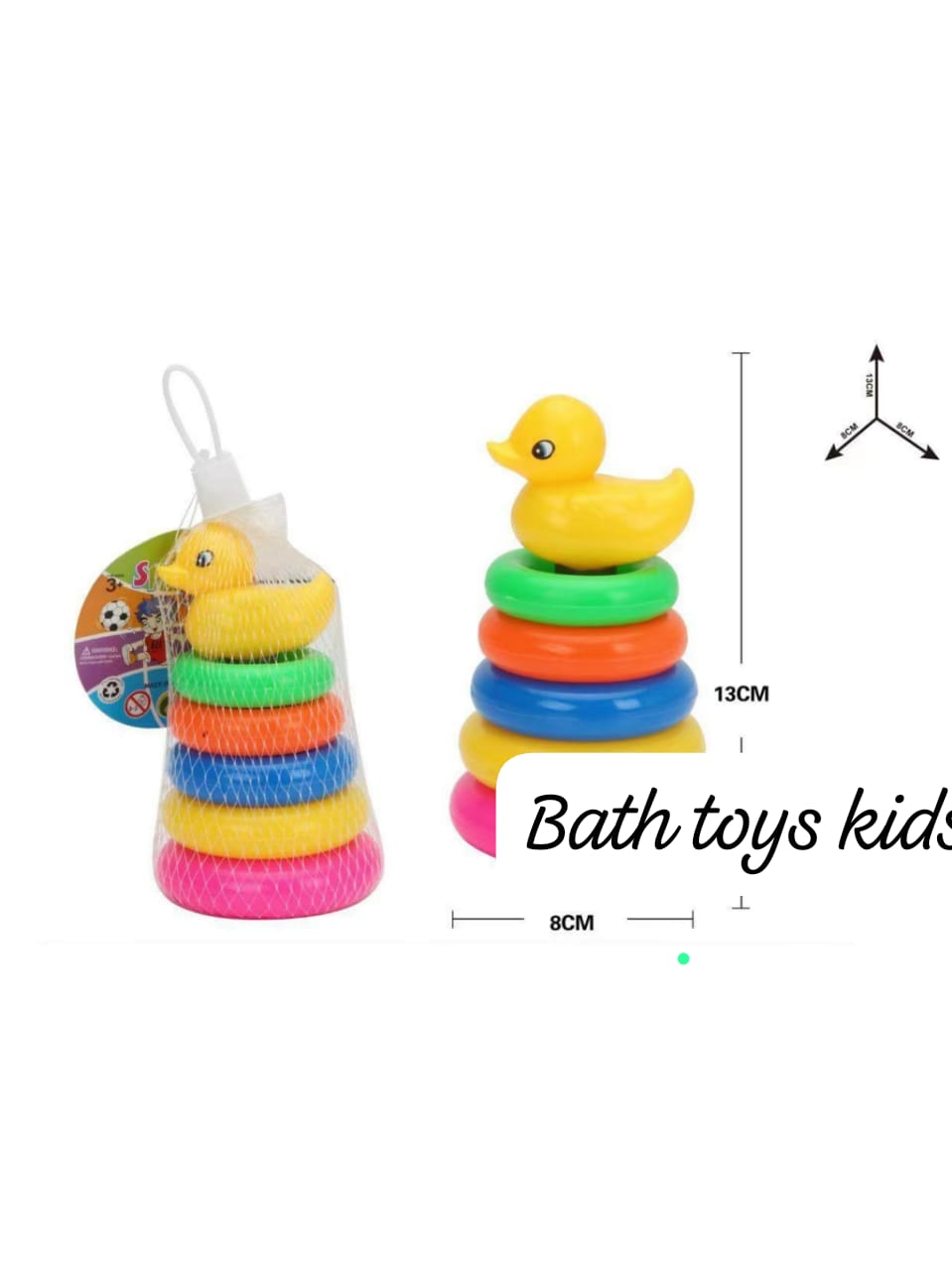 ❤️‍🔥STACKING RING TOWER BLOCKS WITH DUCK MULTICOLOR FOR KIDS 😋provides endless hours of fun and entertainment🥵