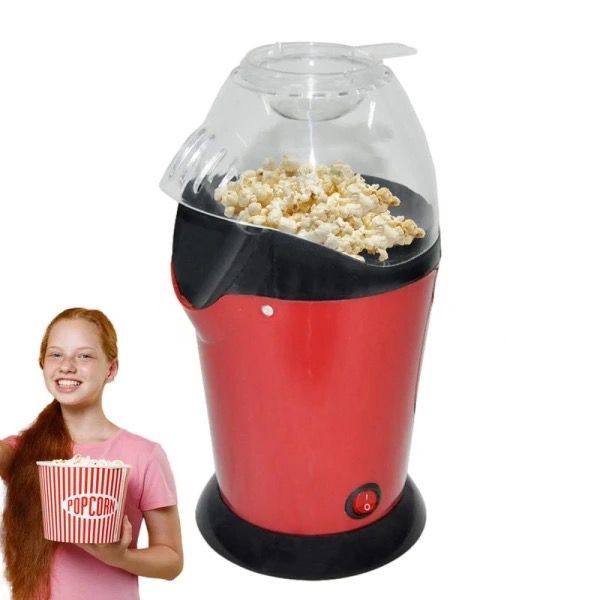 Oil free popcorn maker /1200W Small Airpop Popcorn Machine With Clear Measuring Cup High Popping Rate Household Electric Popcorn Maker