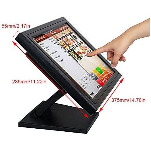 15" LCD Touch Screen Cash Register System Restaurant Monitor POS VOD System Touch Screen Checkout Monitor