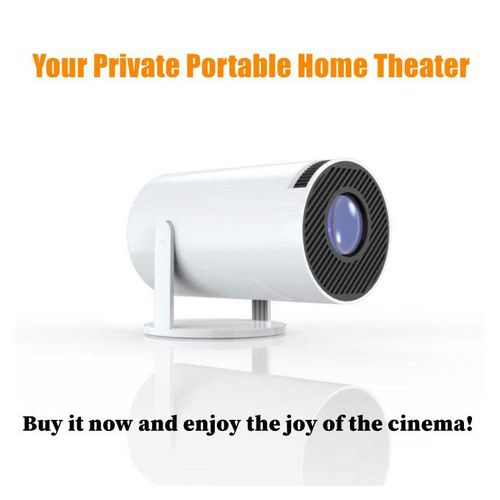 Portable Full HD Smart Mini Projector TV - LED, WiFi, HDMI, USB, Stereo Speakers