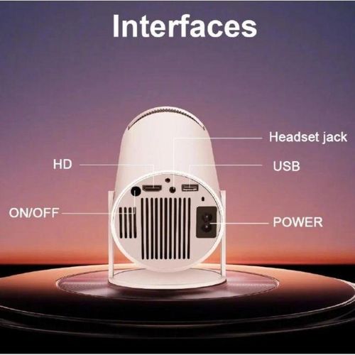 Portable Full HD Smart Mini Projector TV - LED, WiFi, HDMI, USB, Stereo Speakers