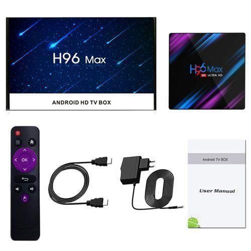 H96 Max Android 10 TV Box 4GB-RAM 32GB-ROM 4K Ultra HD