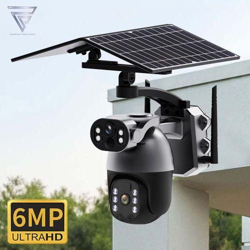 Best price for Solar Light 6MP Dual Lens 4G Solar Powered Wireless PTZ ...