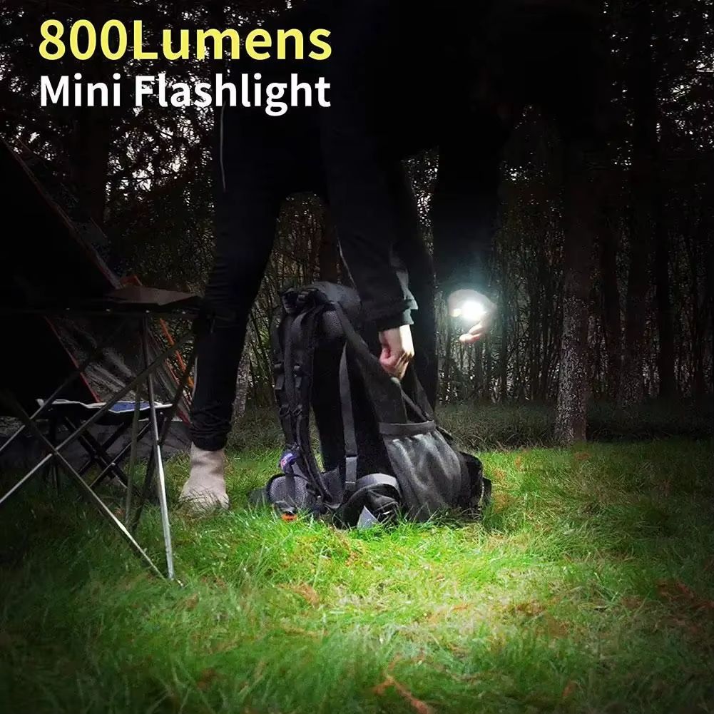 Multifunctional Mini Glare COB Keychain Light USB Charging Emergency Lamps Strong Magnetic Repair Work Outdoor Camping Light