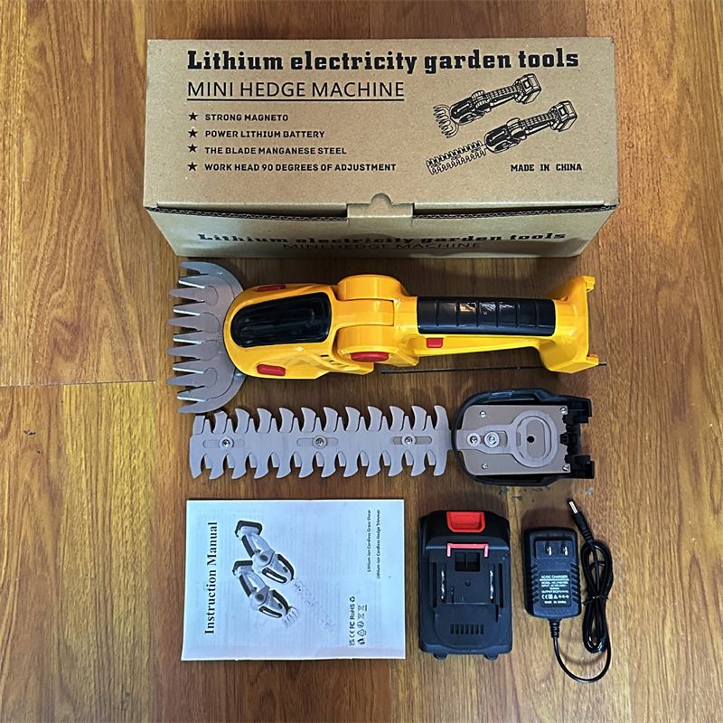 Home Grass Trimmer Handheld Rechargeable Mini Electric Hedge Cutter Fence Professional Trimmers Multifunctional Cutting Tool