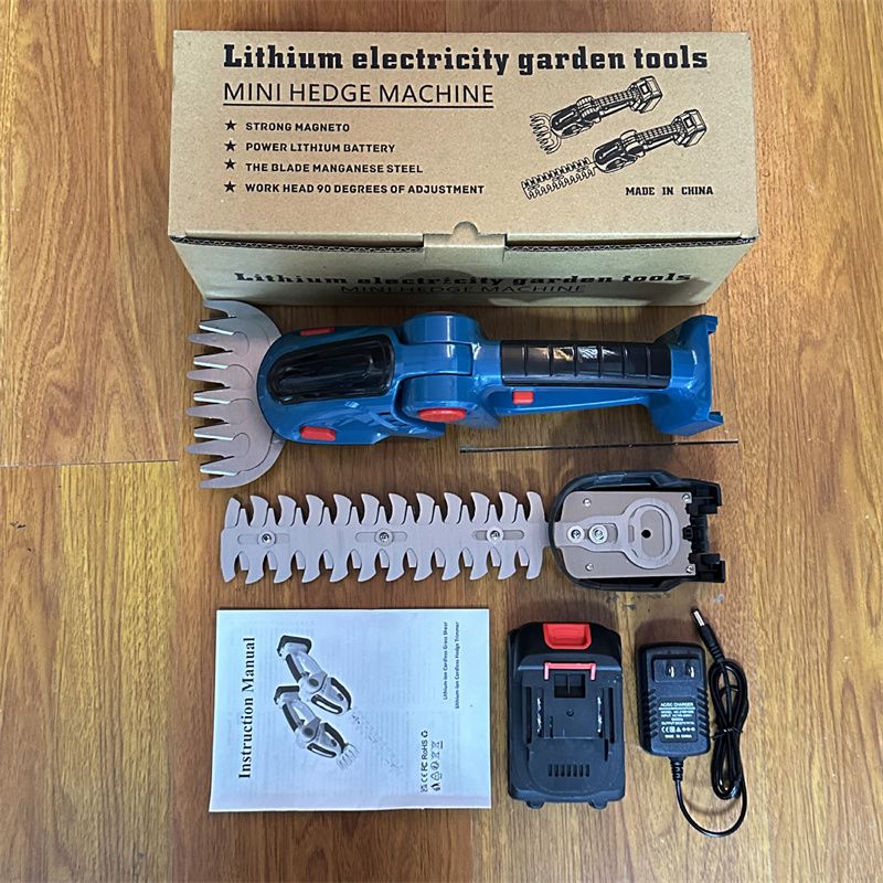 Home Grass Trimmer Handheld Rechargeable Mini Electric Hedge Cutter Fence Professional Trimmers Multifunctional Cutting Tool