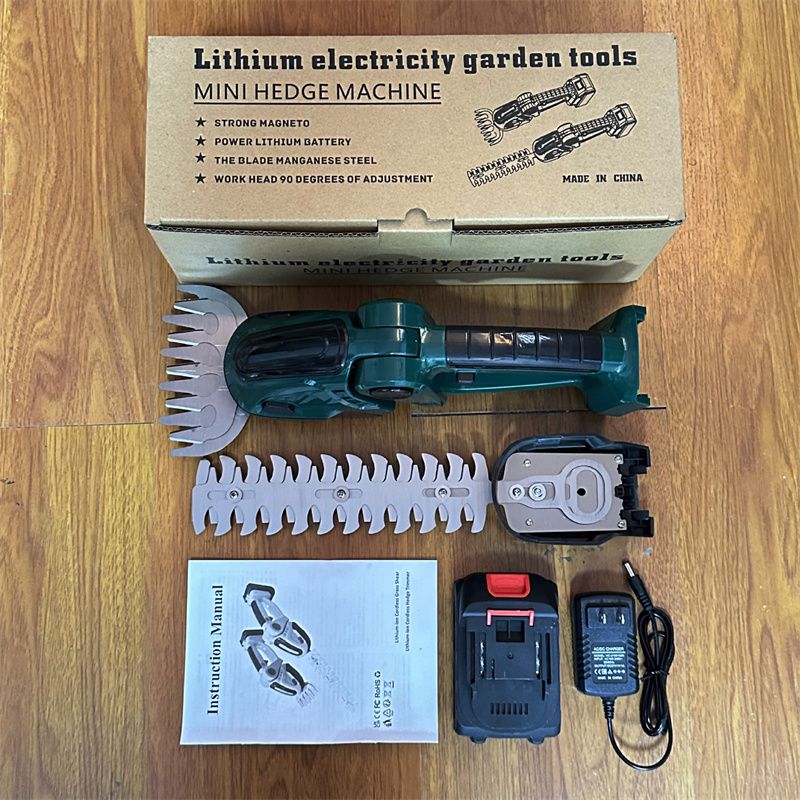Home Grass Trimmer Handheld Rechargeable Mini Electric Hedge Cutter Fence Professional Trimmers Multifunctional Cutting Tool