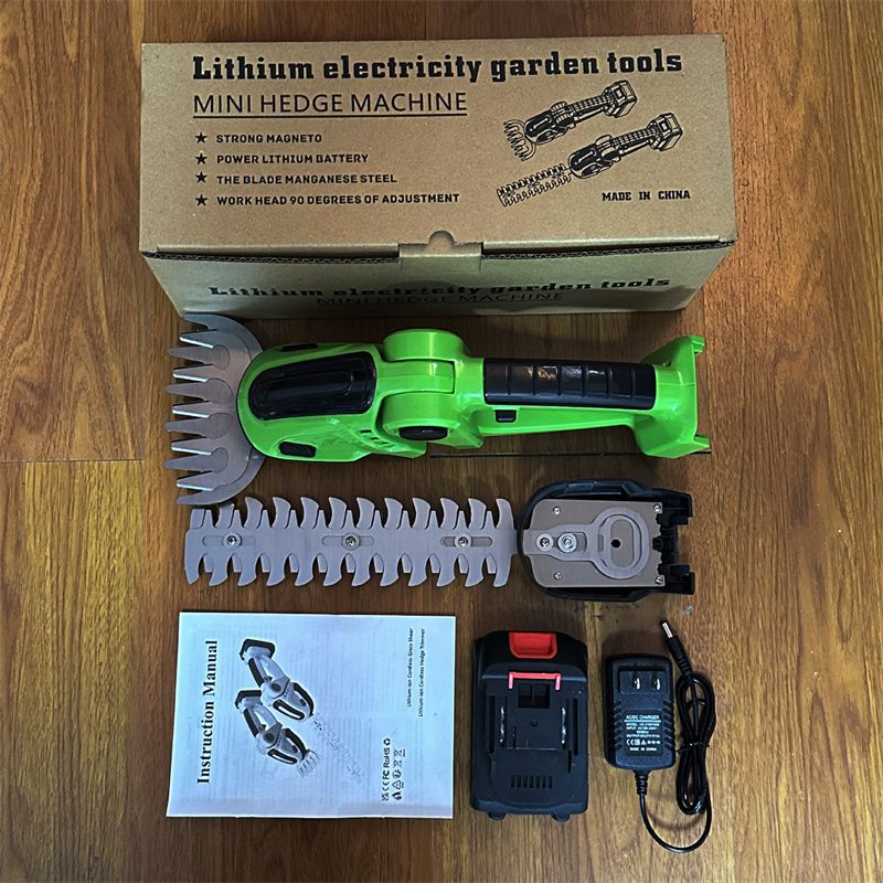 Home Grass Trimmer Handheld Rechargeable Mini Electric Hedge Cutter Fence Professional Trimmers Multifunctional Cutting Tool