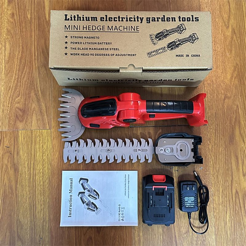 Home Grass Trimmer Handheld Rechargeable Mini Electric Hedge Cutter Fence Professional Trimmers Multifunctional Cutting Tool