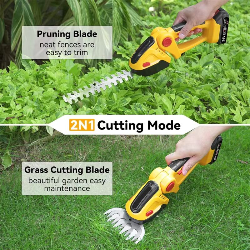 Home Grass Trimmer Handheld Rechargeable Mini Electric Hedge Cutter Fence Professional Trimmers Multifunctional Cutting Tool