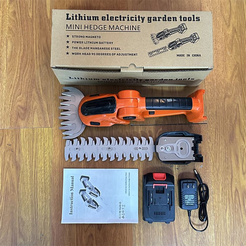 Home Grass Trimmer Handheld Rechargeable Mini Electric Hedge Cutter Fence Professional Trimmers Multifunctional Cutting Tool