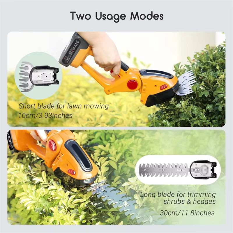 Home Grass Trimmer Handheld Rechargeable Mini Electric Hedge Cutter Fence Professional Trimmers Multifunctional Cutting Tool