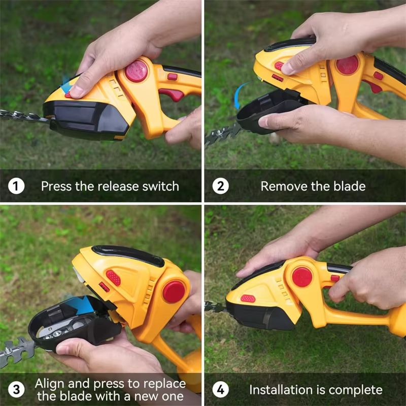 Home Grass Trimmer Handheld Rechargeable Mini Electric Hedge Cutter Fence Professional Trimmers Multifunctional Cutting Tool