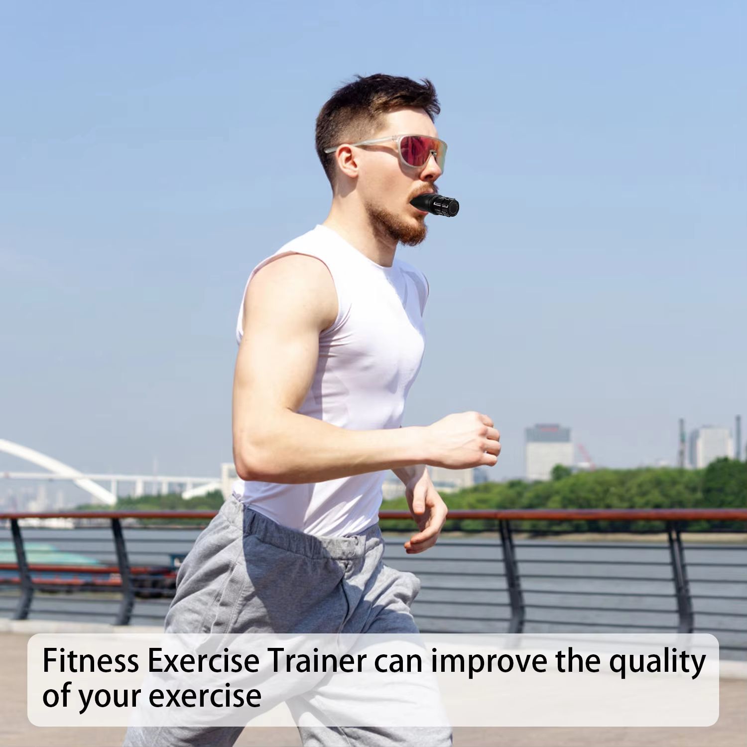 Portable Respiratory Trainer. Improve Breathing Capacity | Adjustable Resistance, Adjustable to Different Fitness Needs