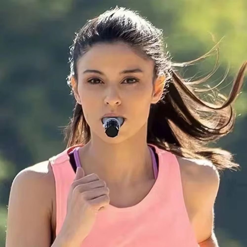 Sports Breathing Trainer - Lung Exercise Device for Fitness & Respiratory Health, Portable Mouthpiece Trainer Sport Equipment