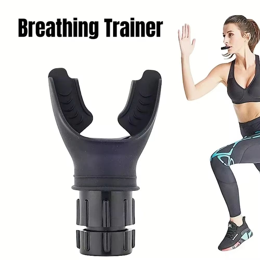 Sports Breathing Trainer - Lung Exercise Device for Fitness & Respiratory Health, Portable Mouthpiece Trainer Sport Equipment
