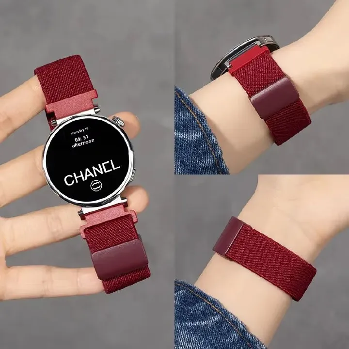 Watch Bands  Magnetic Absorption Nylon Watchband Compatible with Huawei GT5 GT4 GT3 GT2 Smart Watches Universal Adjustable Strap for Fitness