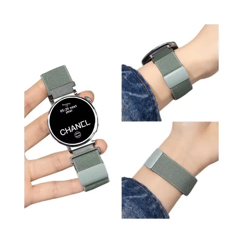 Watch Bands  Magnetic Absorption Nylon Watchband Compatible with Huawei GT5 GT4 GT3 GT2 Smart Watches Universal Adjustable Strap for Fitness