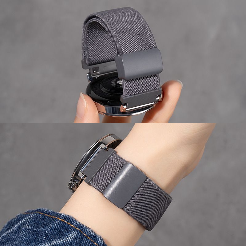Watch Bands  Magnetic Absorption Nylon Watchband Compatible with Huawei GT5 GT4 GT3 GT2 Smart Watches Universal Adjustable Strap for Fitness