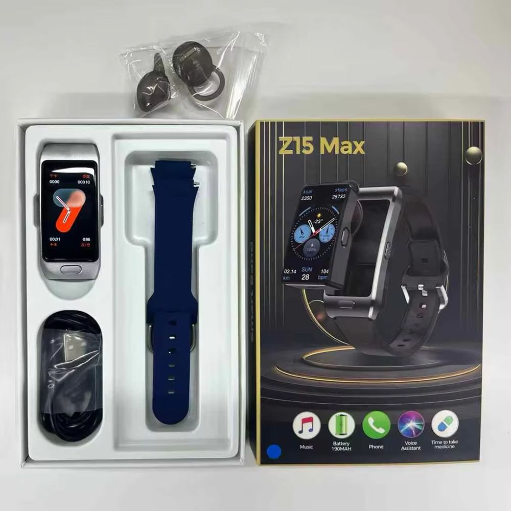 2025 2-in-1 Earphone Smart Band ECG GPS Track Bluetooth Call Health Monitoring Sports mode Smartwatch For Men Woman iOS HUAWEI