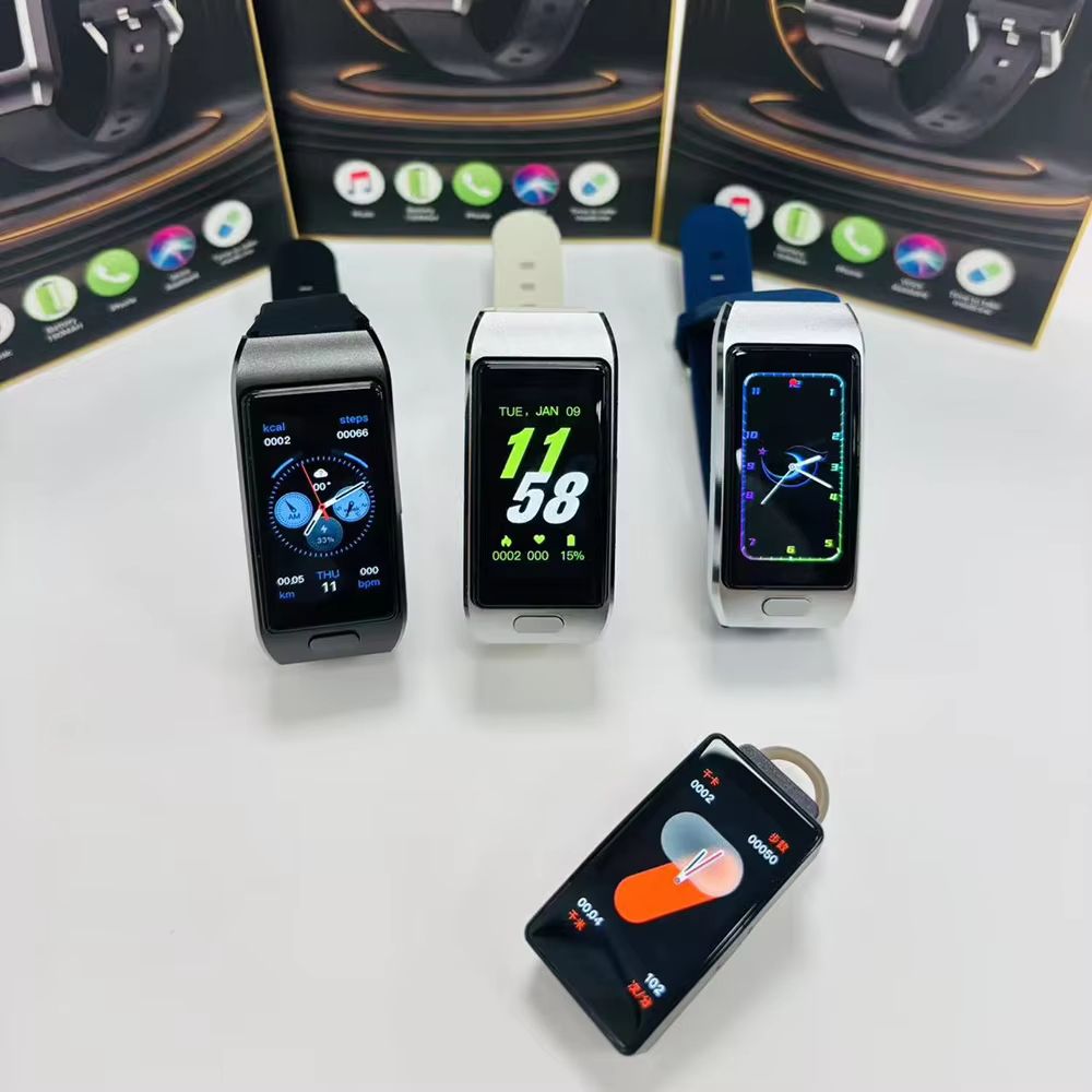 2025 2-in-1 Earphone Smart Band ECG GPS Track Bluetooth Call Health Monitoring Sports mode Smartwatch For Men Woman iOS HUAWEI