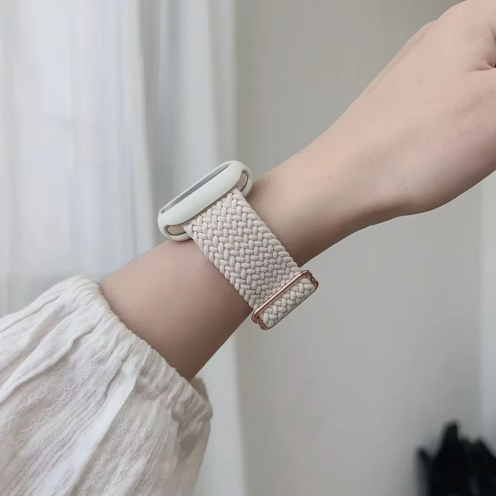 Braided Solo Loop For Apple watch Ultra band 40mm 44mm 41mm 38mm 49mm 45mm Elastic Nylon bracelet iWatch series 9 8 7 3 se strap
