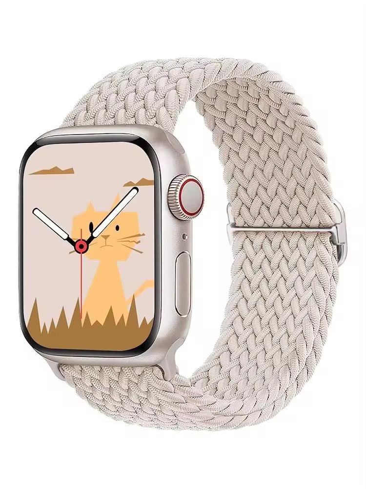 Braided Solo Loop For Apple watch Ultra band 40mm 44mm 41mm 38mm 49mm 45mm Elastic Nylon bracelet iWatch series 9 8 7 3 se strap