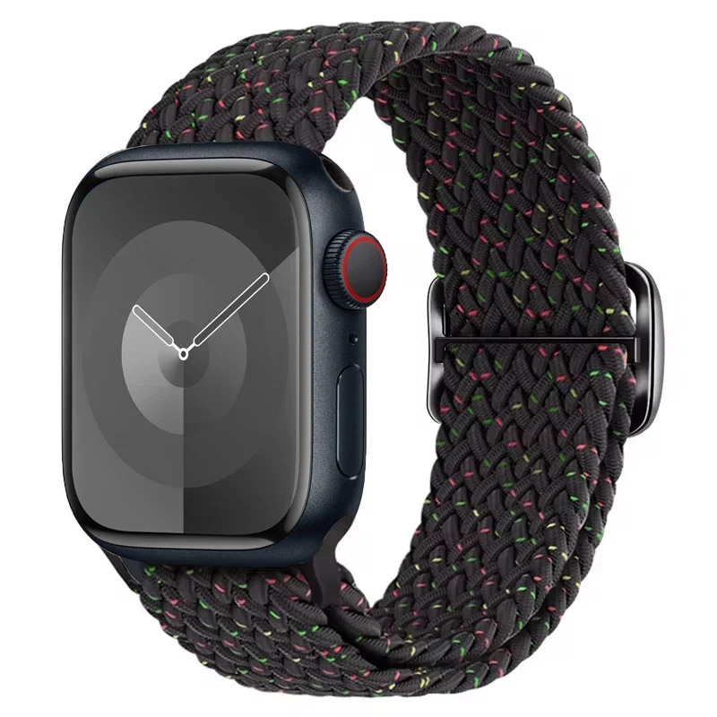Braided Solo Loop For Apple watch Ultra band 40mm 44mm 41mm 38mm 49mm 45mm Elastic Nylon bracelet iWatch series 9 8 7 3 se strap