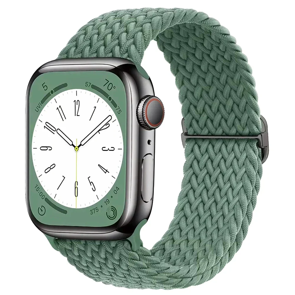 Braided Solo Loop For Apple watch Ultra band 40mm 44mm 41mm 38mm 49mm 45mm Elastic Nylon bracelet iWatch series 9 8 7 3 se strap