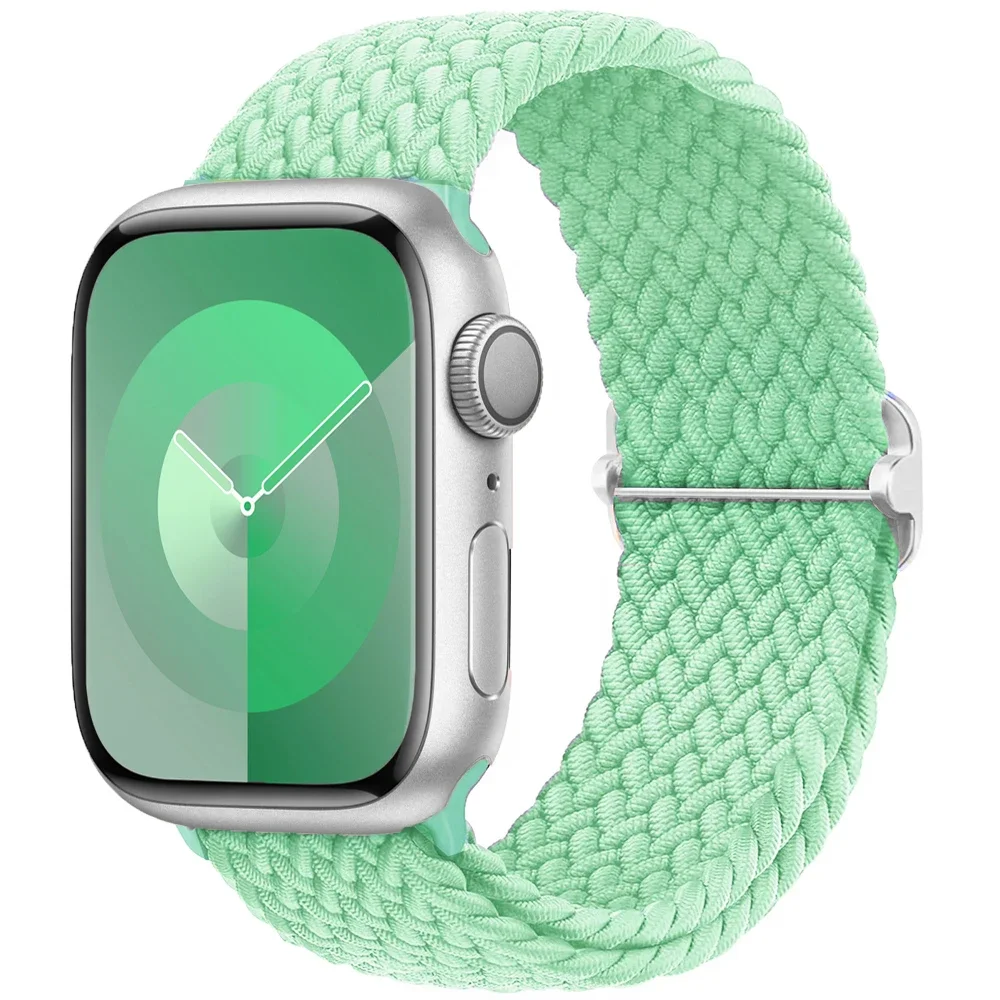 Braided Solo Loop For Apple watch Ultra band 40mm 44mm 41mm 38mm 49mm 45mm Elastic Nylon bracelet iWatch series 9 8 7 3 se strap