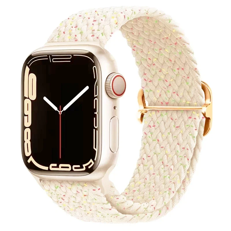 Braided Solo Loop For Apple watch Ultra band 40mm 44mm 41mm 38mm 49mm 45mm Elastic Nylon bracelet iWatch series 9 8 7 3 se strap