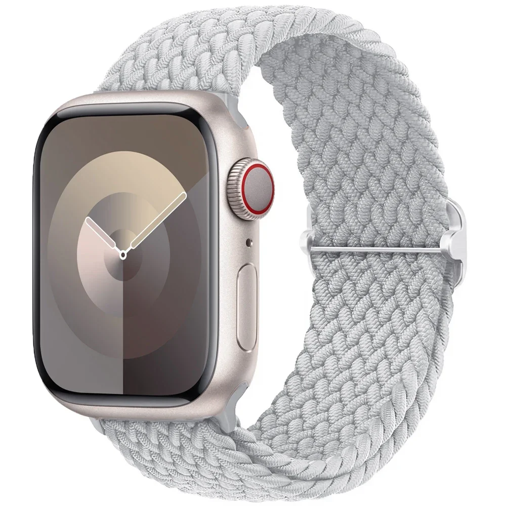 Braided Solo Loop For Apple watch Ultra band 40mm 44mm 41mm 38mm 49mm 45mm Elastic Nylon bracelet iWatch series 9 8 7 3 se strap