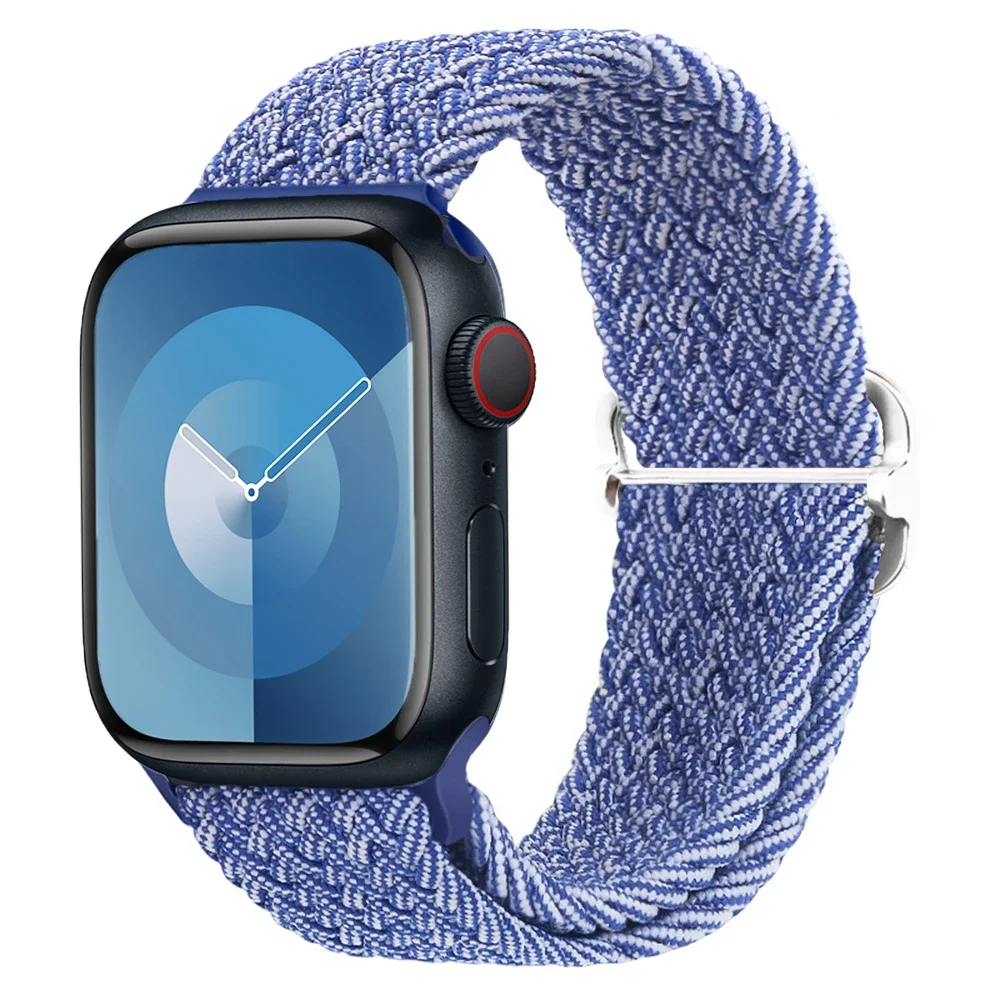 Braided Solo Loop For Apple watch Ultra band 40mm 44mm 41mm 38mm 49mm 45mm Elastic Nylon bracelet iWatch series 9 8 7 3 se strap
