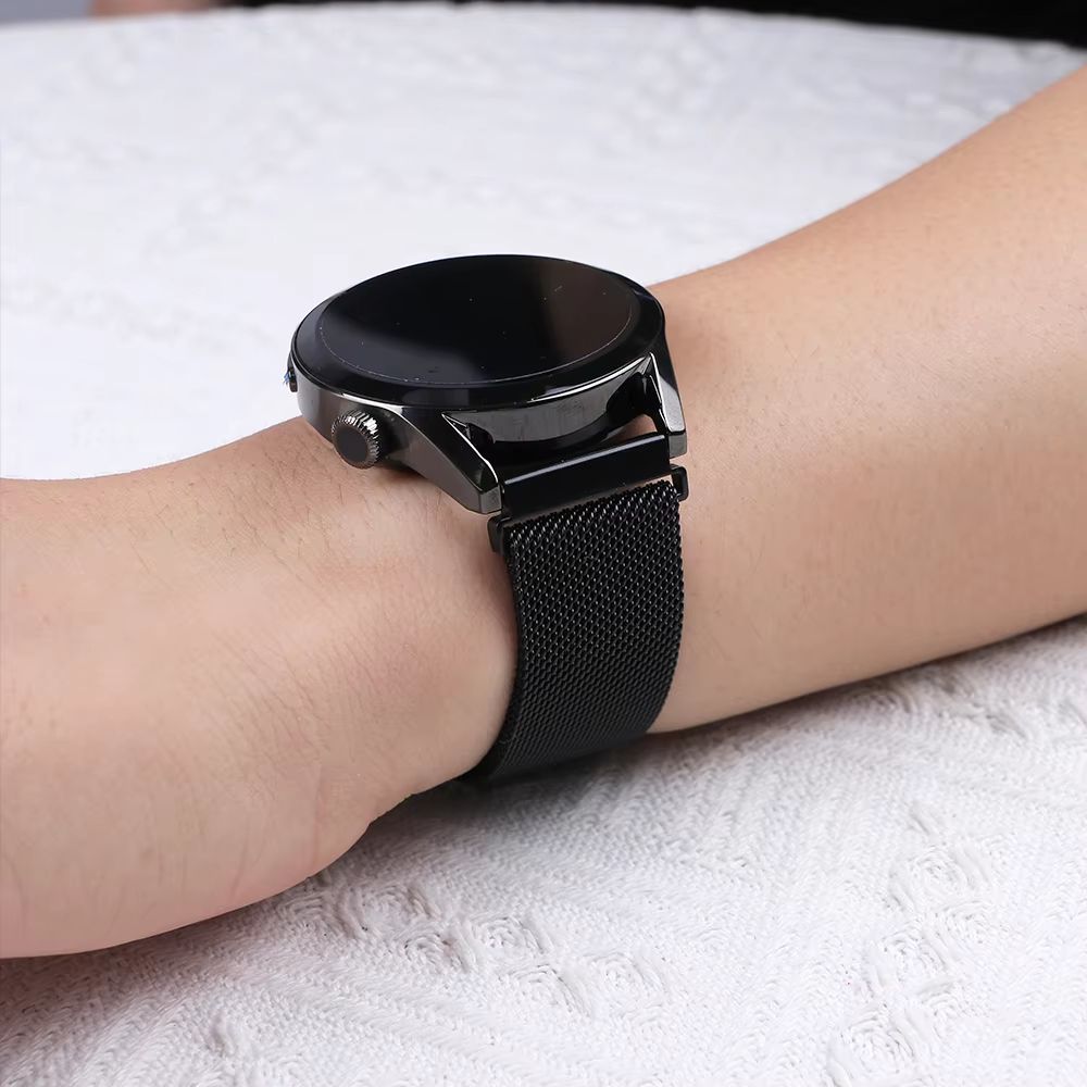 22mm 20mm Milanese Loop Strap For Samsung Galaxy Watch 7 6 5 4 44mm 40mm Classic Active 2 Bracelet Huawei Gt Magnetic Watch Band Stainless steel Magnetic buckle 20mm/22mm watchband