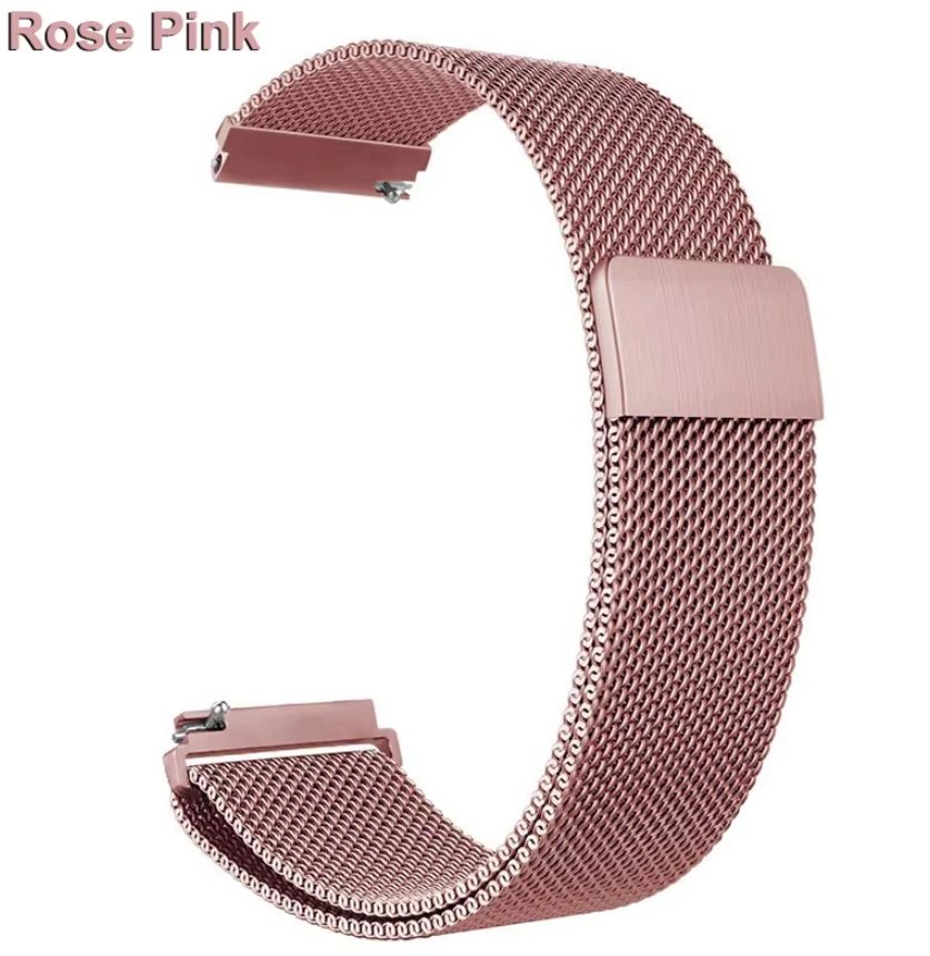 22mm 20mm Milanese Loop Strap For Samsung Galaxy Watch 7 6 5 4 44mm 40mm Classic Active 2 Bracelet Huawei Gt Magnetic Watch Band Stainless steel Magnetic buckle 20mm/22mm watchband