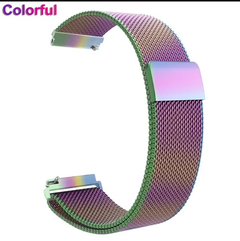 22mm 20mm Milanese Loop Strap For Samsung Galaxy Watch 7 6 5 4 44mm 40mm Classic Active 2 Bracelet Huawei Gt Magnetic Watch Band Stainless steel Magnetic buckle 20mm/22mm watchband