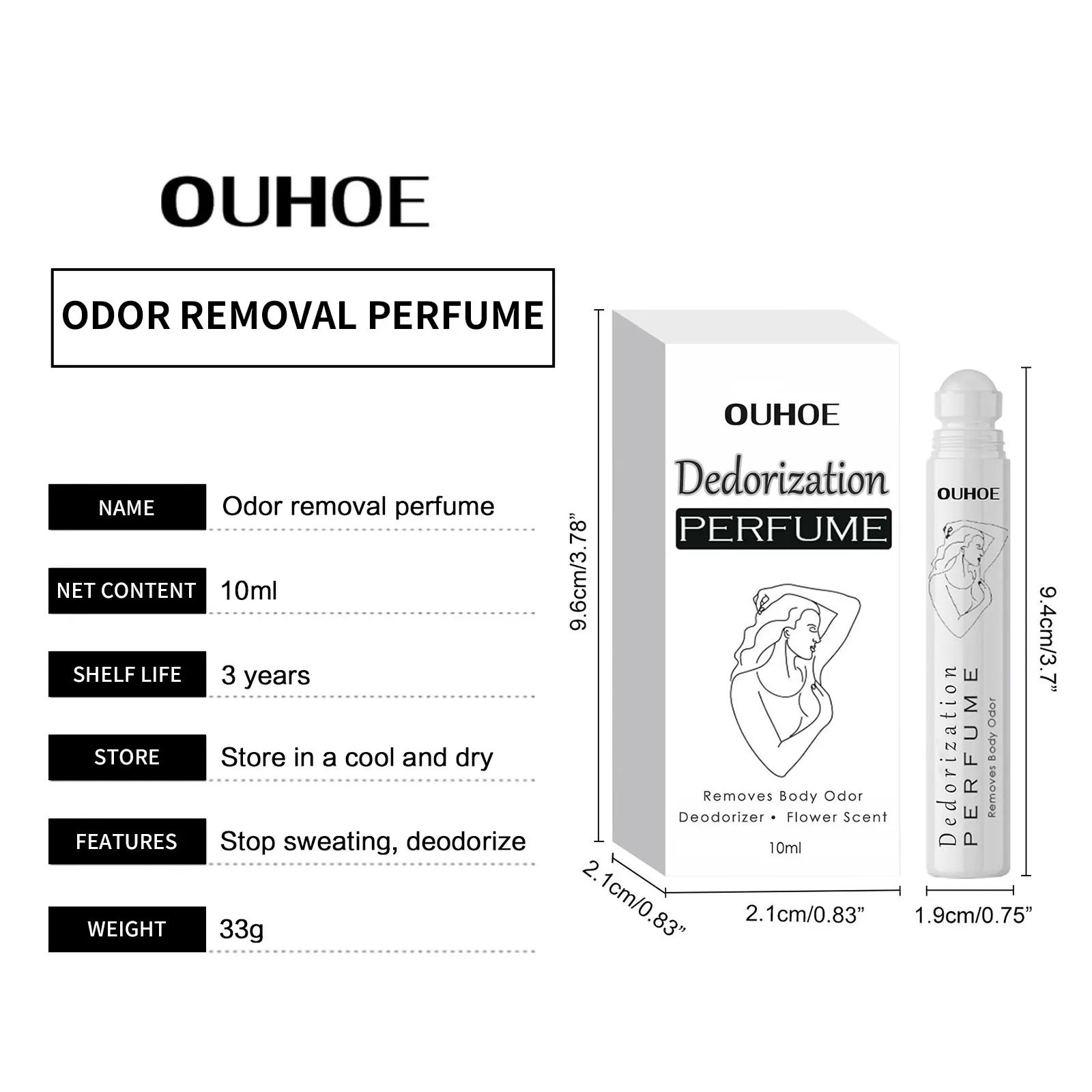 Deodorant Perfume Rolling Long Lasting Fragrance Armpit Odor Remover Antiperspiration Dating Floral Light Scented Aroma Perfume 10ml/20ml/30ml