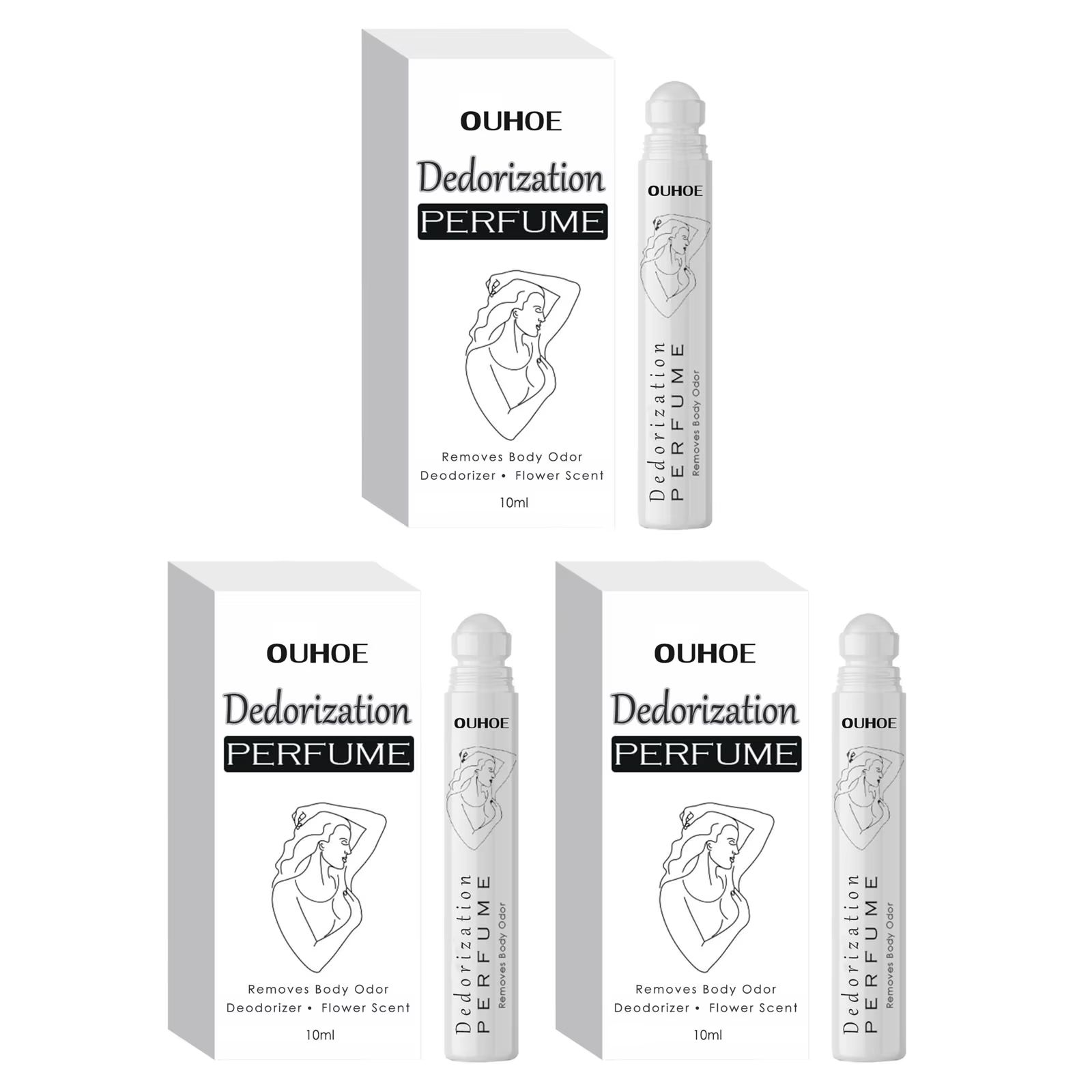 Deodorant Perfume Rolling Long Lasting Fragrance Armpit Odor Remover Antiperspiration Dating Floral Light Scented Aroma Perfume 10ml/20ml/30ml