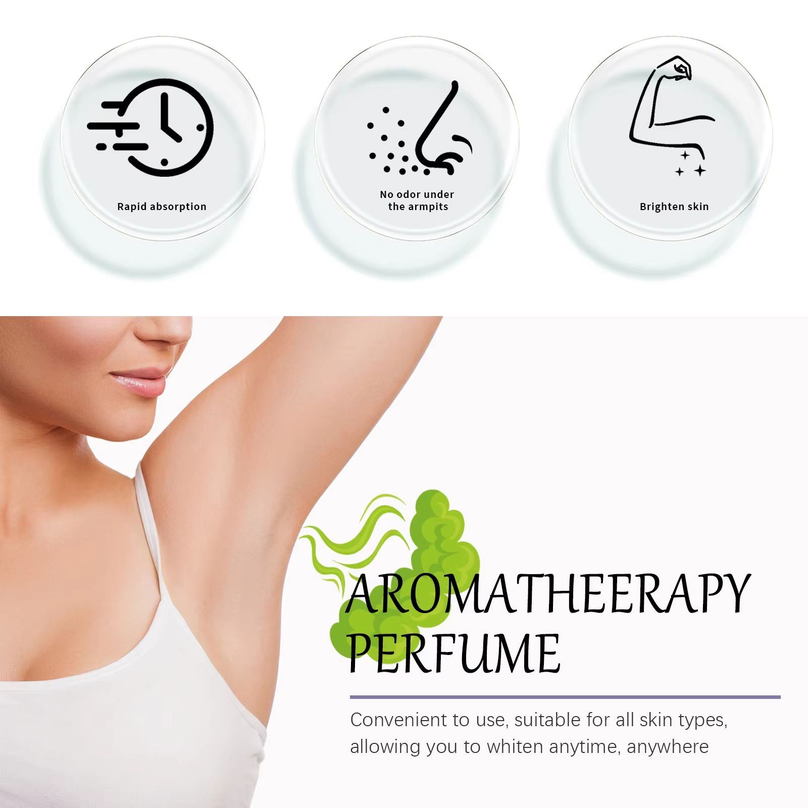 Deodorant Perfume Rolling Long Lasting Fragrance Armpit Odor Remover Antiperspiration Dating Floral Light Scented Aroma Perfume 10ml/20ml/30ml