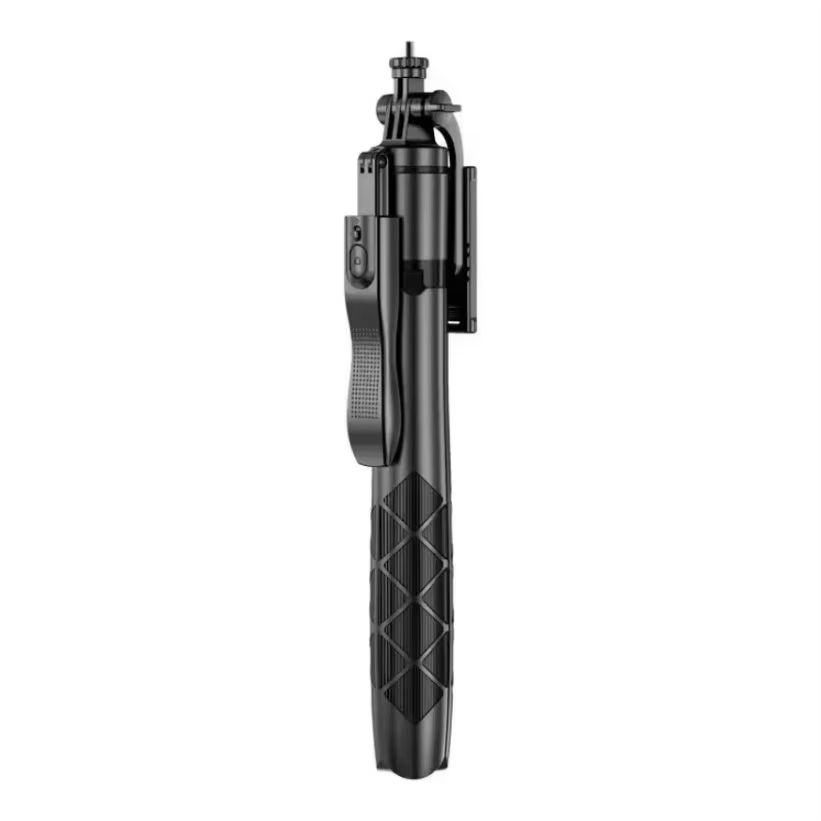 L16 1.55m Wireless Phone Selfie Sticks Foldable Tripod Stand with Dual Lights for Gopro Action Cameras Smartphones Shooting Live