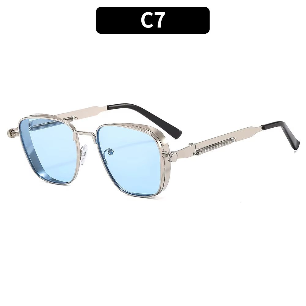 Polarized Sunglasses Men High End Handsome Driving Special Anti UV High Quality Metal Punk Fashion Trends Sunglasses