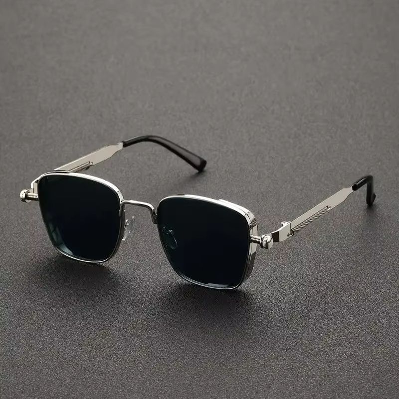 Polarized Sunglasses Men High End Handsome Driving Special Anti UV High Quality Metal Punk Fashion Trends Sunglasses