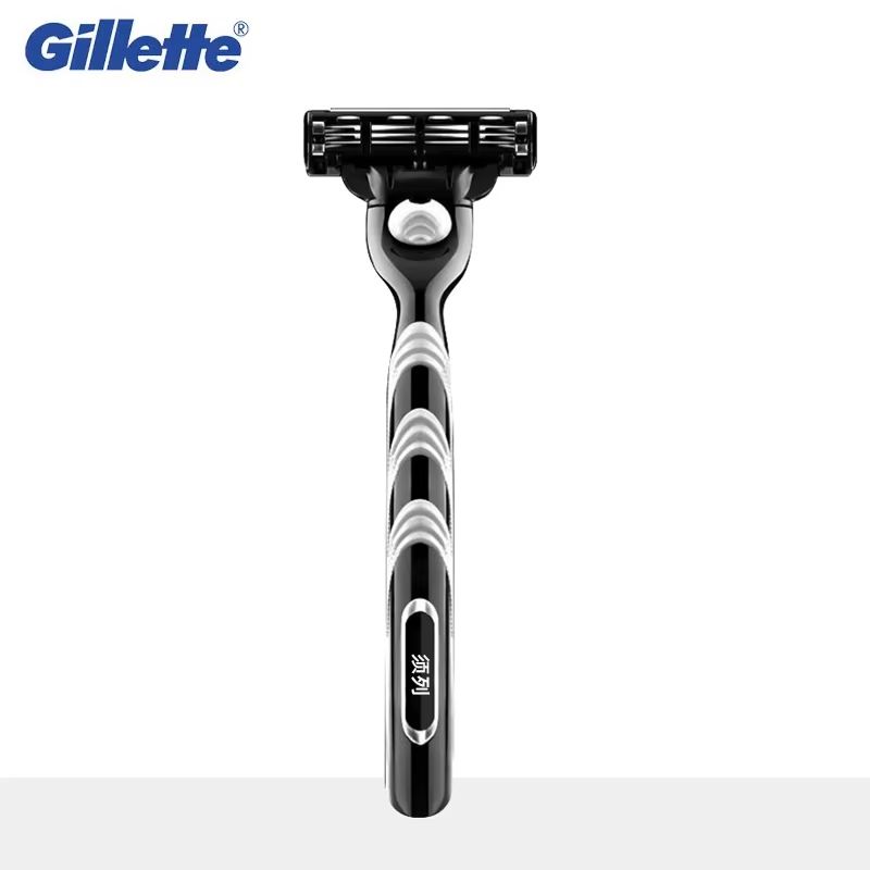 1 handle 8 blades Gillette Mach 3 Men's Razor 3 Layers Blades Hair Removal Manual Shaver Fast Smooth Safe Shaving Machine With Lubrication Strip